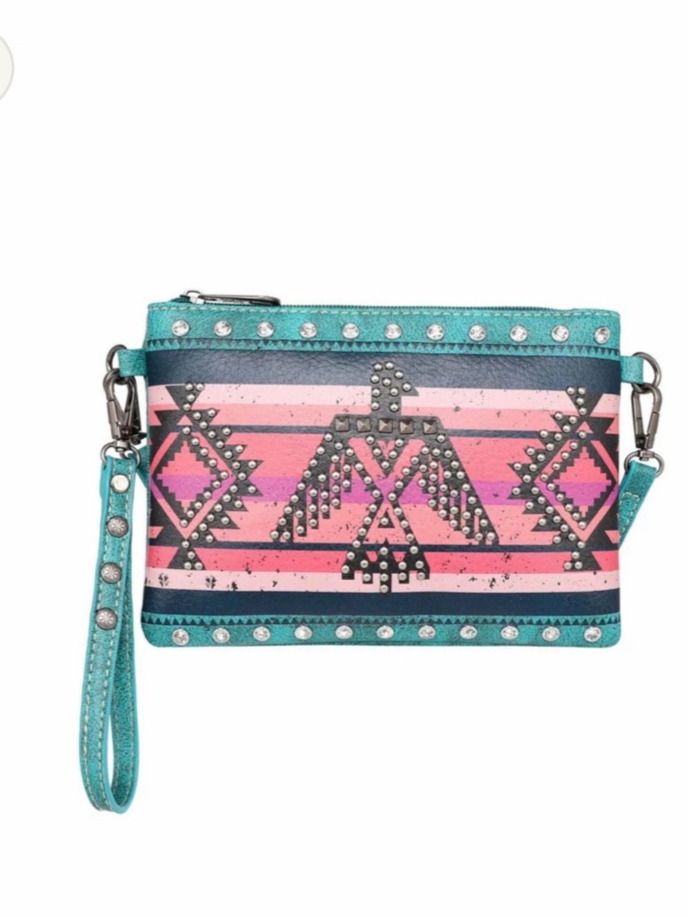 Montana West Aztec Collection Crossbody Clutch